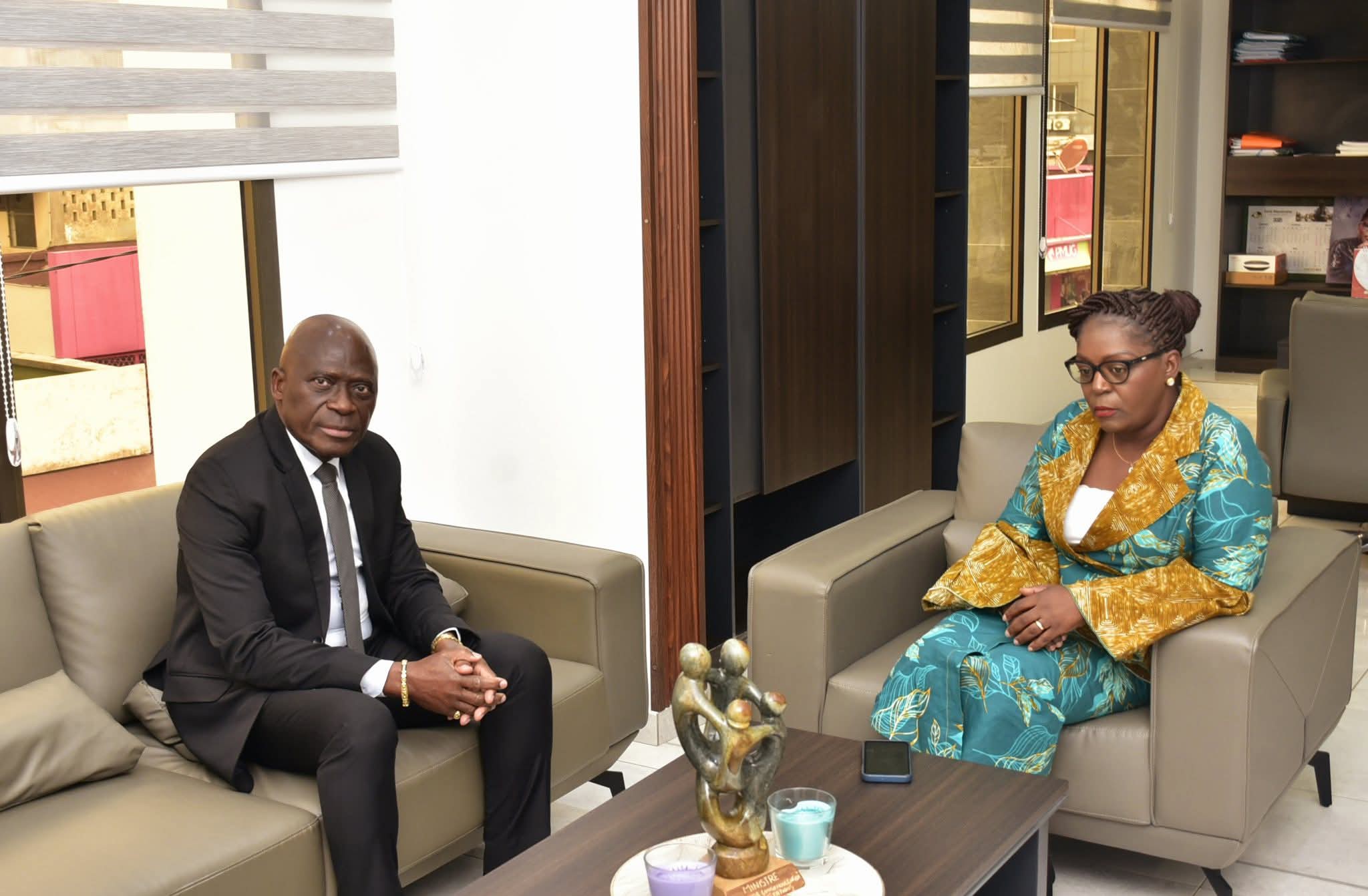 Le Dr Armande Longo reçoit le président de la FEGAFOOT